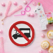 NO Tuk TAXI ⚠ Thai Road Sign ⚠ Papieren Bordje (Feest)