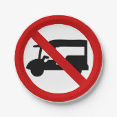 NO Tuk TAXI ⚠ Thai Road Sign ⚠ Papieren Bordje (Voorkant)