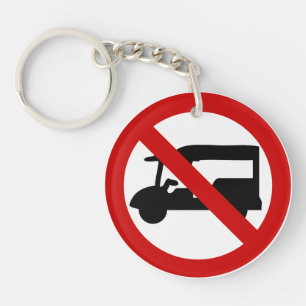 NO Tuk TAXI ⚠ Thai Road Sign ⚠ Sleutelhanger