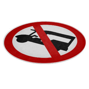 NO Tuk TAXI ⚠ Thai Road Sign ⚠ Snijplank