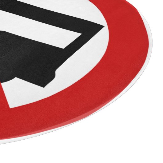 NO Tuk TAXI ⚠ Thai Road Sign ⚠ Snijplank (Hoek)