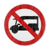 NO Tuk TAXI ⚠ Thai Road Sign ⚠ Snijplank (Voorkant)