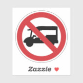 NO Tuk TAXI ⚠ Thai Road Sign ⚠ Sticker (Vel)