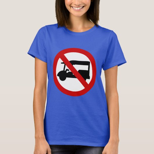 NO Tuk TAXI ⚠ Thai Road Sign ⚠ T-shirt (Voorkant)