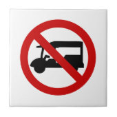NO Tuk TAXI ⚠ Thai Road Sign ⚠ Tegeltje (Voorkant)