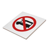 NO Tuk TAXI ⚠ Thai Road Sign ⚠ Tegeltje (Zijkant)