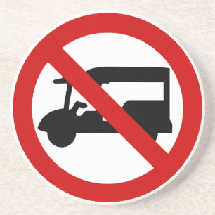 NO Tuk TAXI ⚠ Thai Road Sign ⚠ Zandsteen Onderzetter