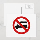 NO Tuk-Tuk TAXI ⚠ Thai Road Sign ⚠ Briefkaart (Voorkant / Achterkant)
