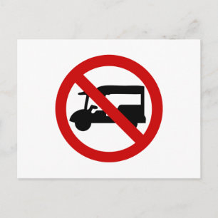 NO Tuk-Tuk TAXI ⚠ Thai Road Sign ⚠ Briefkaart