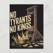 No Tyrants No Kings Briefkaart (Voorkant)