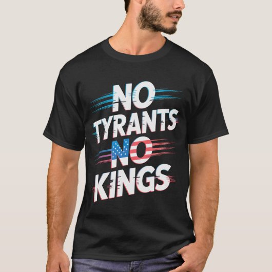 No Tyrants No Kings Freedom and Rights Activist T-shirt (Voorkant)
