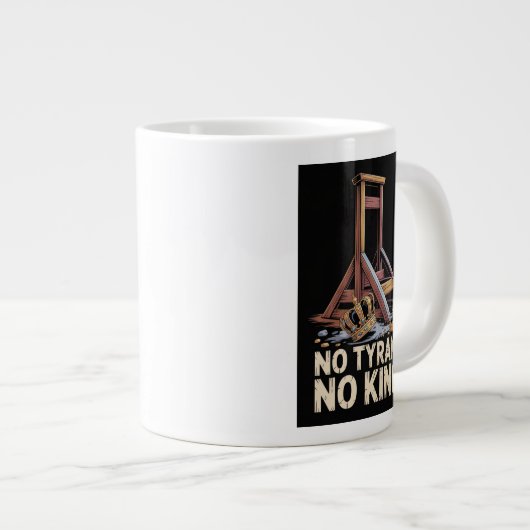 No Tyrants No Kings Grote Koffiekop (Voorkant rechts)