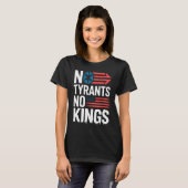 No Tyrants No Kings / Hands Off Protest T-shirt (Voorkant volledig)