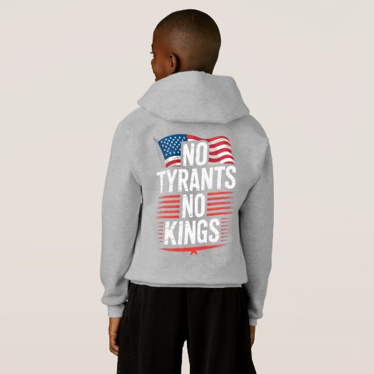 No Tyrants No Kings Patriotic Freedom Activism Tee (Achterkant volledig)