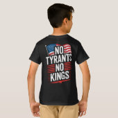 No Tyrants No Kings Patriotic Freedom Activism Tee T-shirt (Achterkant volledig)