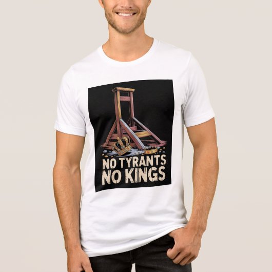 No Tyrants No Kings Tri-Blend Shirt (Voorkant)