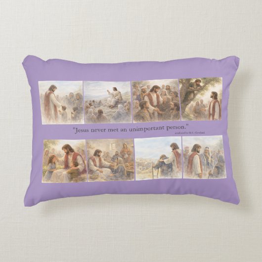 No unimportant person accent kussen (Voorkant)