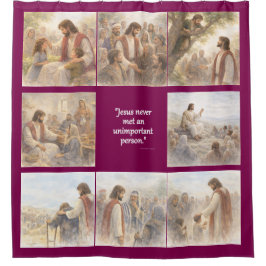 No unimportant person douchegordijn