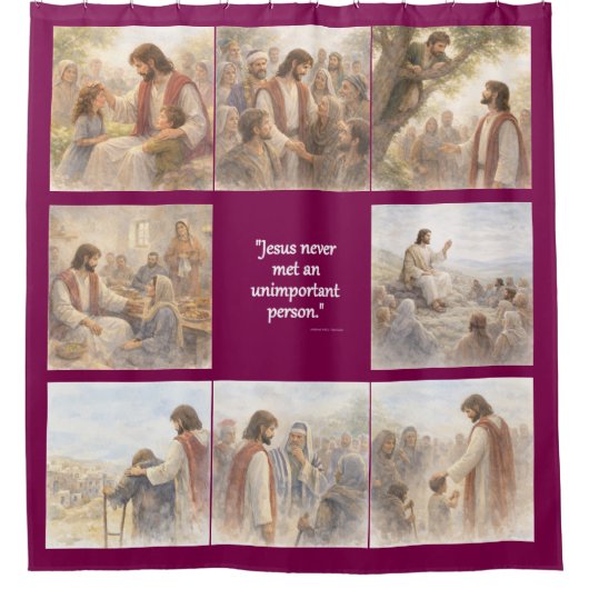 No unimportant person douchegordijn (Voorkant)