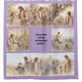 No unimportant person douchegordijn