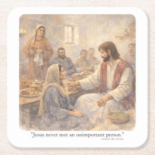 No unimportant person kartonnen onderzetters (Voorkant)