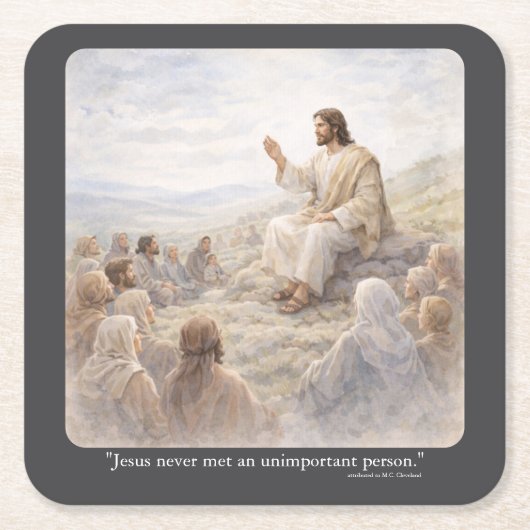 No unimportant person kartonnen onderzetters (Voorkant)