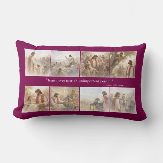 No unimportant person kussen (Voorkant)