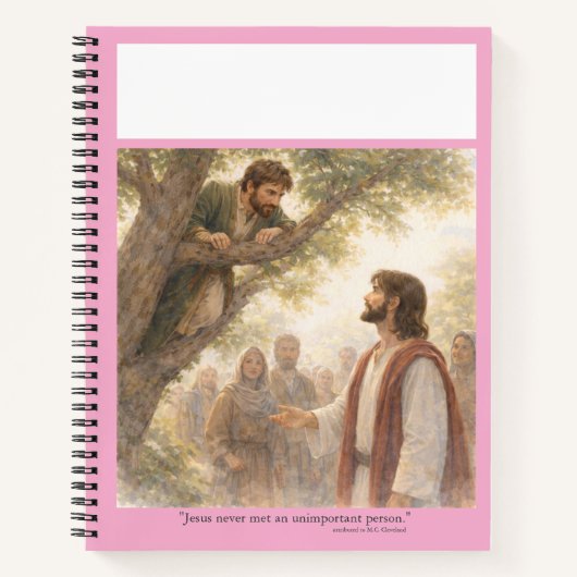 No unimportant person notitieboek (Voorkant)