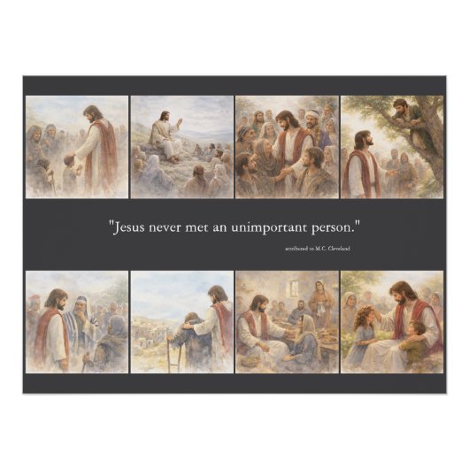 No unimportant person perfect poster (Voorkant)