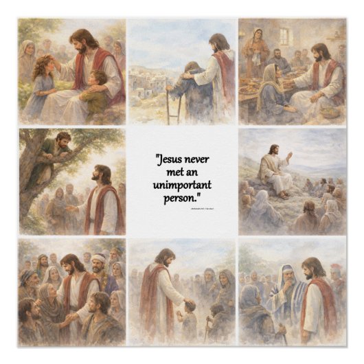 No unimportant person perfect poster (Voorkant)