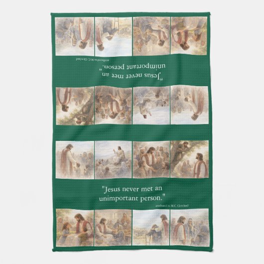 No unimportant person theedoek (Verticaal)