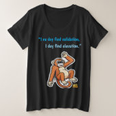 No Validation Needed Monkey T-Shirt |Honest Sinner (Design voorkant)
