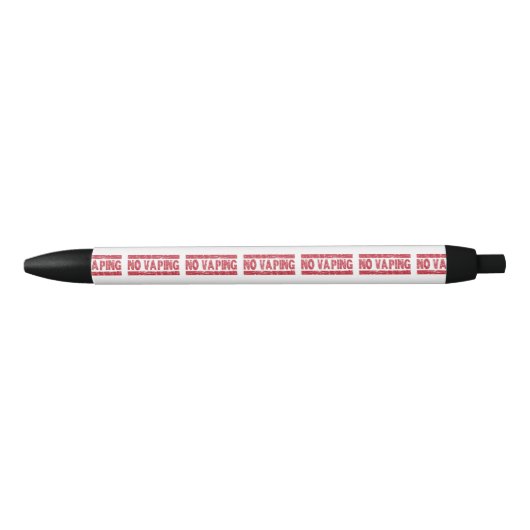 No Vaping Red Ink Stamp Zwarte Inkt Pen (Voorkant)