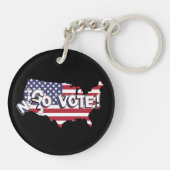 No Vote, Go Vote, US-WahlKampf Sleutelhanger (Achterkant)