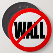 "NO WALL" 6-inch Ronde Button 6,0 Cm (Voorkant /achterkant)