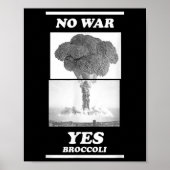 No War Ja Broccoli Poster (Voorkant)