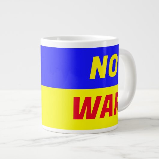 NO WAR Jumbo Mok (Voorkant rechts)