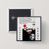 no_war_mahmood copy, Uiteindelijk, geen bedrag van Vierkante Button 5,1 Cm (Voorkant /achterkant)