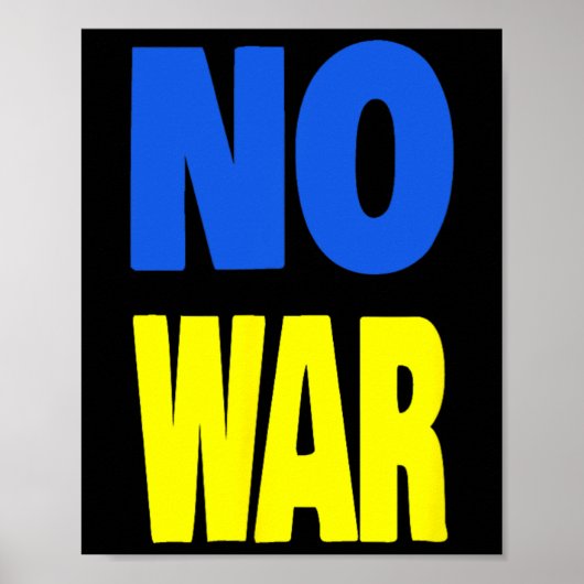 No War Ukraine  Poster (Voorkant)
