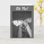 NO WAY-IMPOSSIBLE-"50ste" HUMOR Kaart (Gele Bloem)