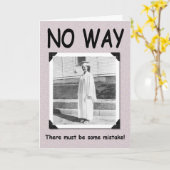 NO WAY - Meisje Afstuderen - GRAPPIG Kaart (Gele Bloem)