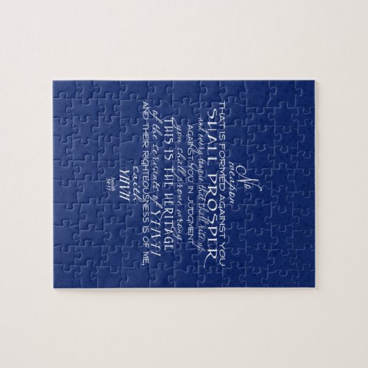 No Weapon Star of David Blue Legpuzzel (Horizontaal)