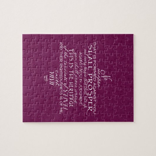 No Weapon Star of David Wine Legpuzzel (Horizontaal)