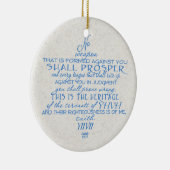 No Weapon Star van David Keramisch Ornament (Rechts)