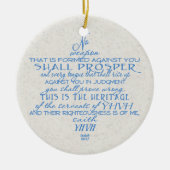 No Weapon Star van David Keramisch Ornament (Voorkant)