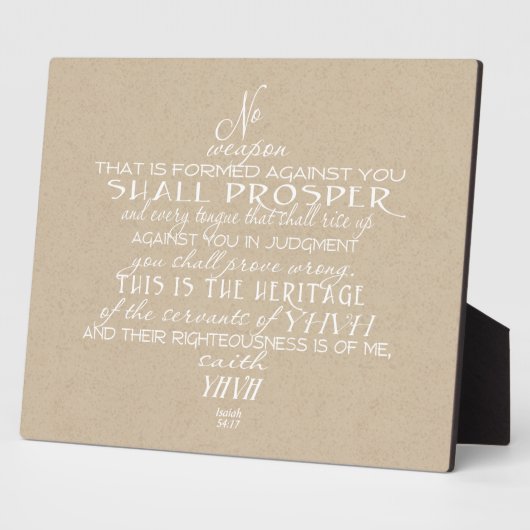 No Weapon Star van David Tan Fotoplaat (Zijkant)