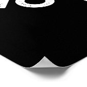 No Whisk No Weward Funny Baking Pun Dark BG Poster (Hoek)