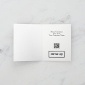 No Win No Fee Legal Christmas Kaart met QR-code (Binnen)