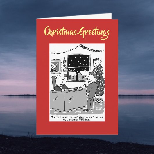 No Win No Fee Legal Christmas Kaart met QR-code