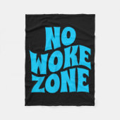 No Wokes Here, Funny Republican , Conservative Vot Fleece Deken (Voorkant)